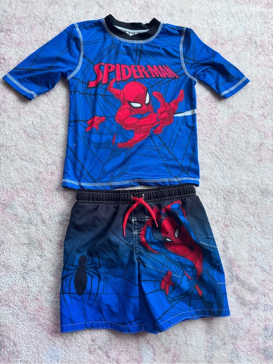 Marvel Other - Marvel Spider-Man Blue & Black Swim Set (Size 4/5)